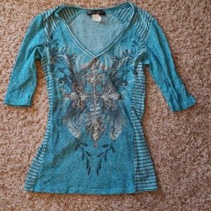 Angel's and Diamonds short sleeve shirt